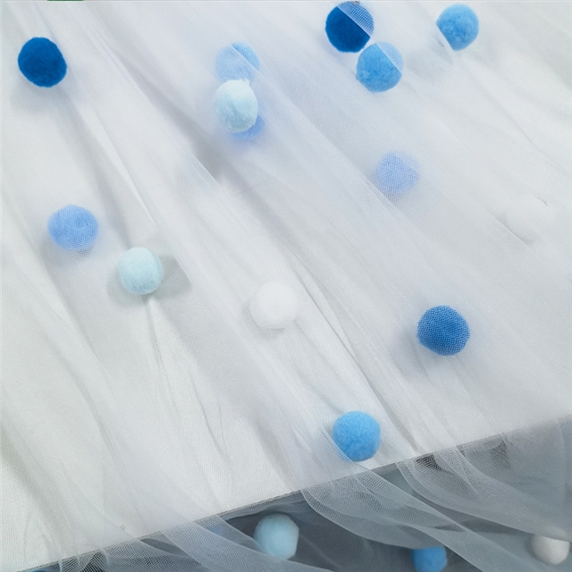 fur ball mesh fabric