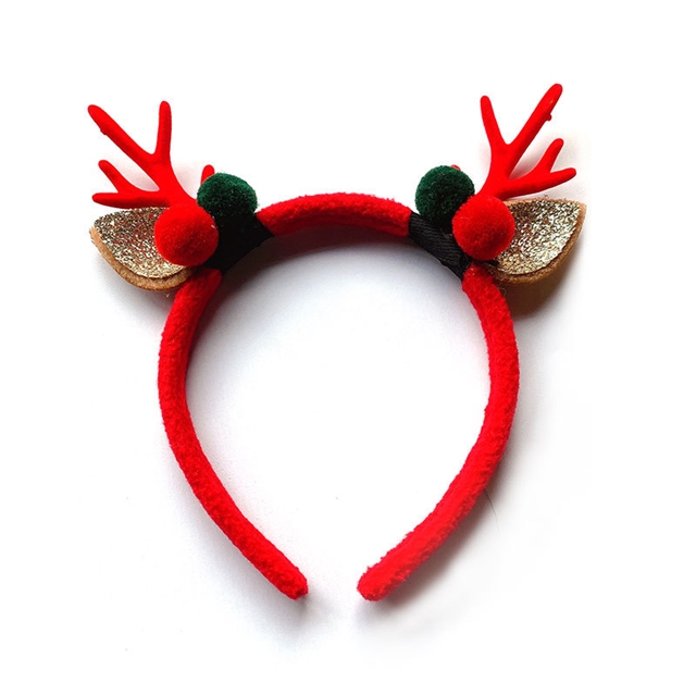 fabric christmas antler headband