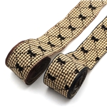 velvet bow plaid embossing edge pressing ribbon