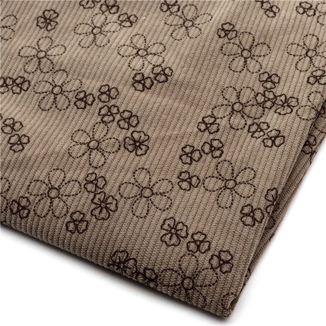 flower corduroy fabric