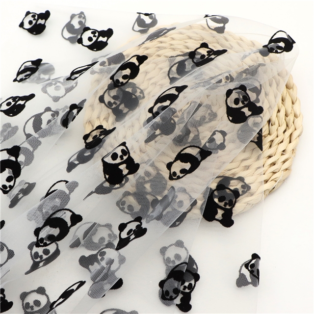 velvet panda mesh fabric
