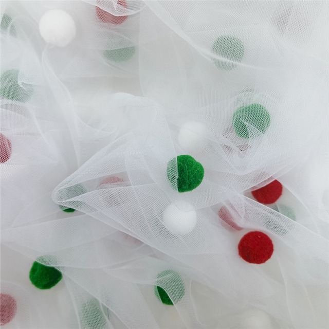 fur ball mesh fabric