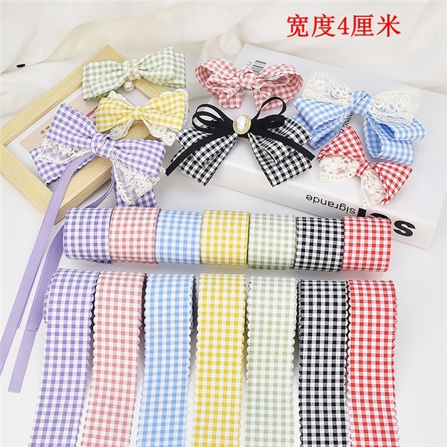 plain checkered woven tape