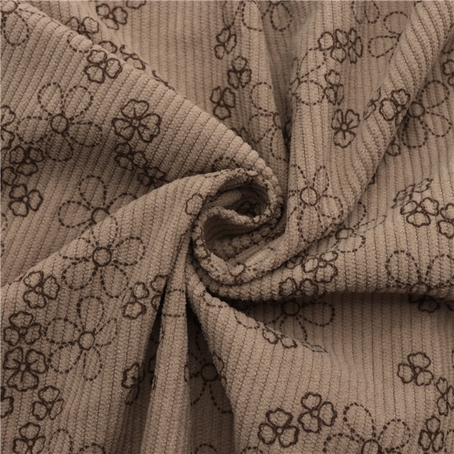 flower corduroy fabric