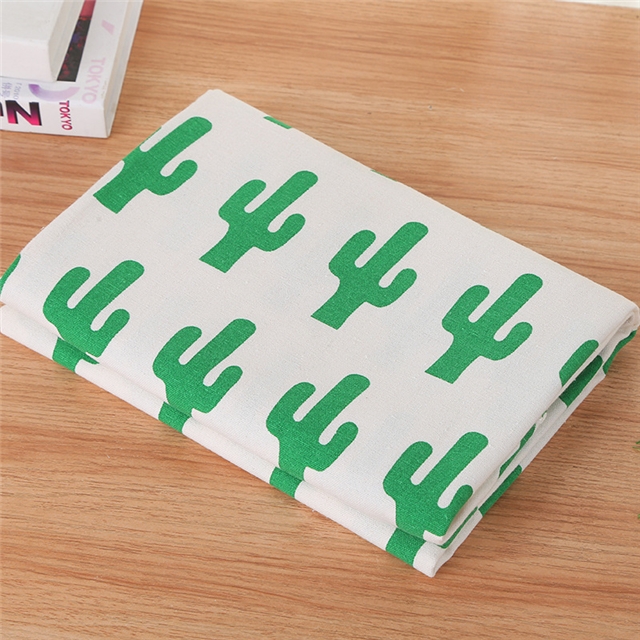 cactus cotton linen print