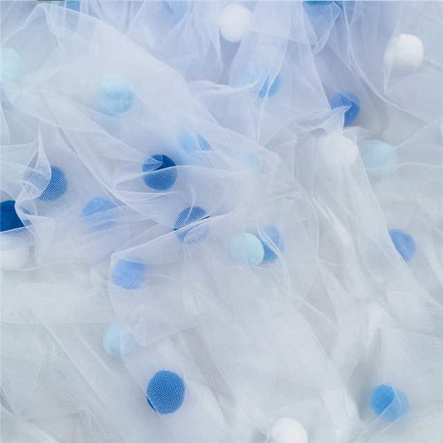 fur ball mesh fabric