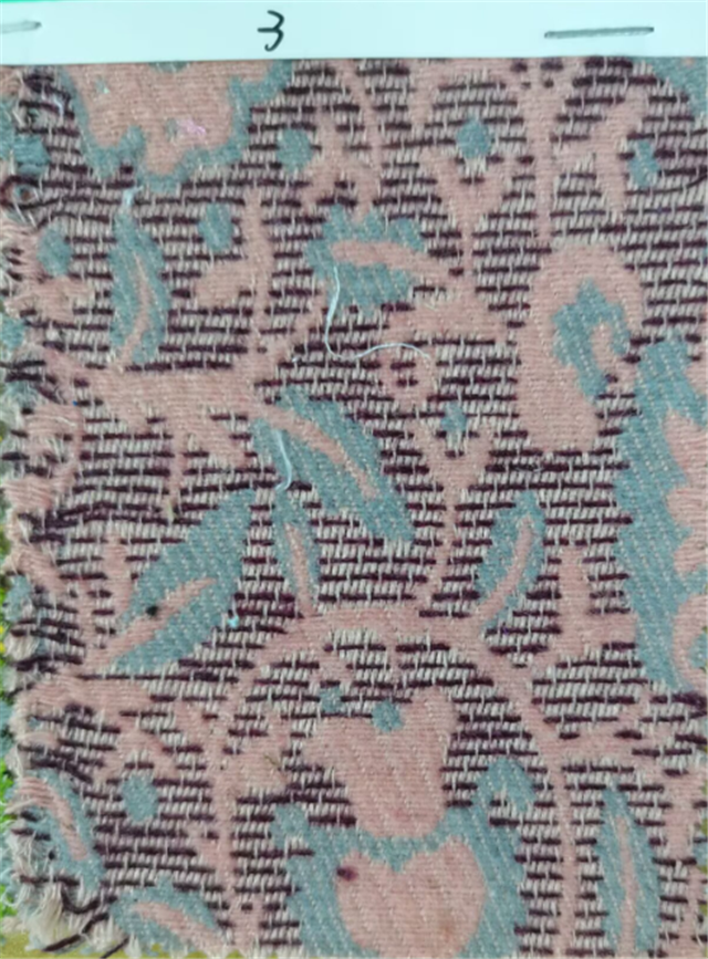 embroidery flower leaves jacquard woolen fabric