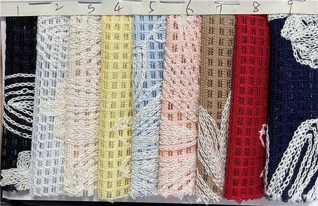 hollow embroidery yarn quilted flower fabric