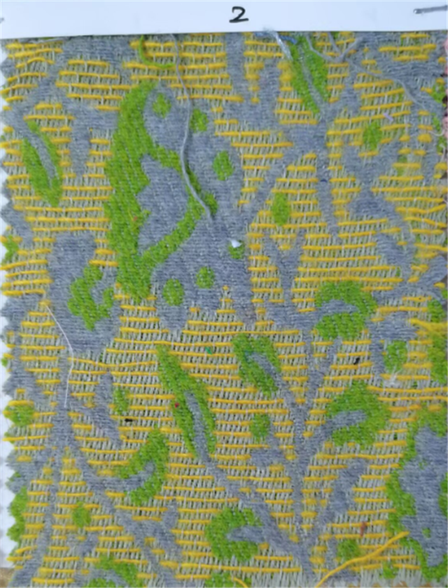 embroidery flower leaves jacquard woolen fabric