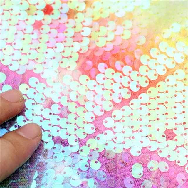 colorful fish scale candy colored sequins fabric 1#,50*130cm(19.7*51.2