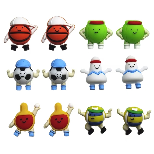 silicone three-dimensional cartoon football basketball silicone beads