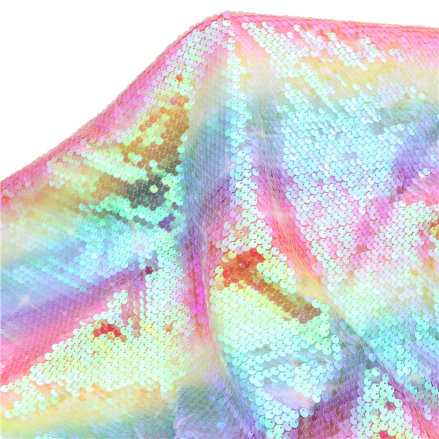 colorful fish scale candy colored sequins fabric 1#,50*130cm(19.7*51.2