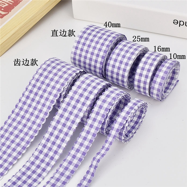 plain checkered woven tape