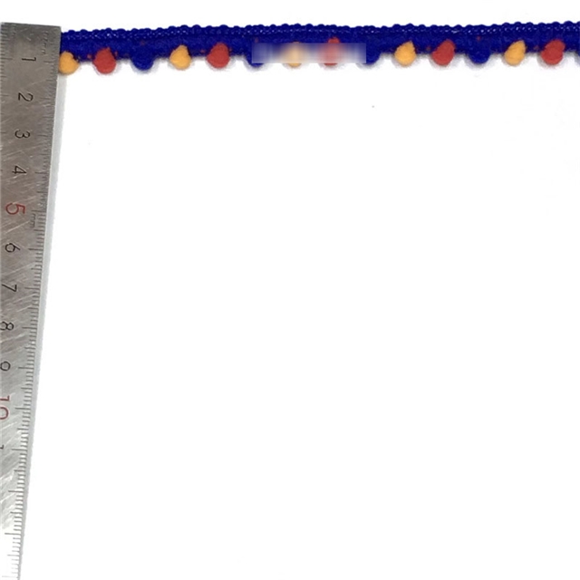 colorful single-sided woolen ball lace