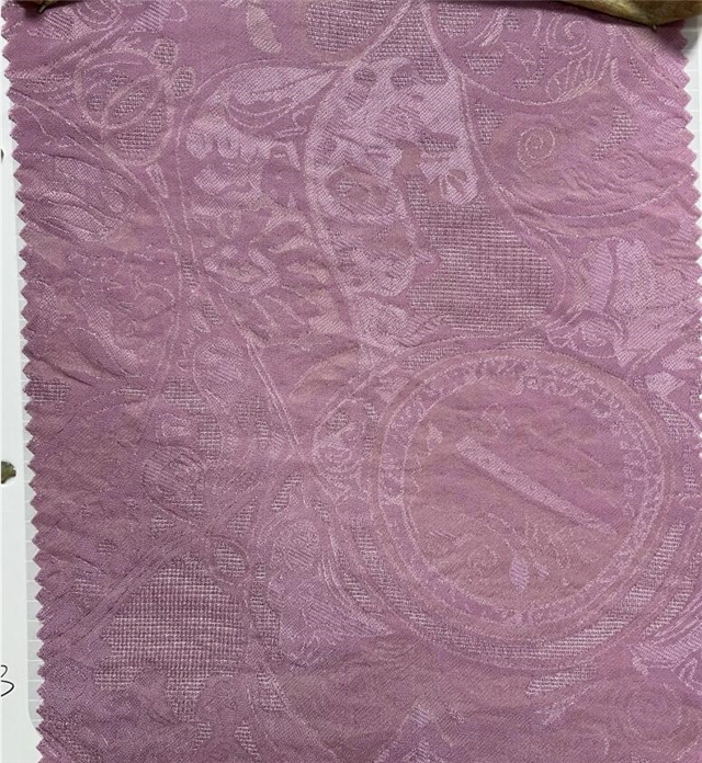 flower leaf pattern rayon ice silk fabric