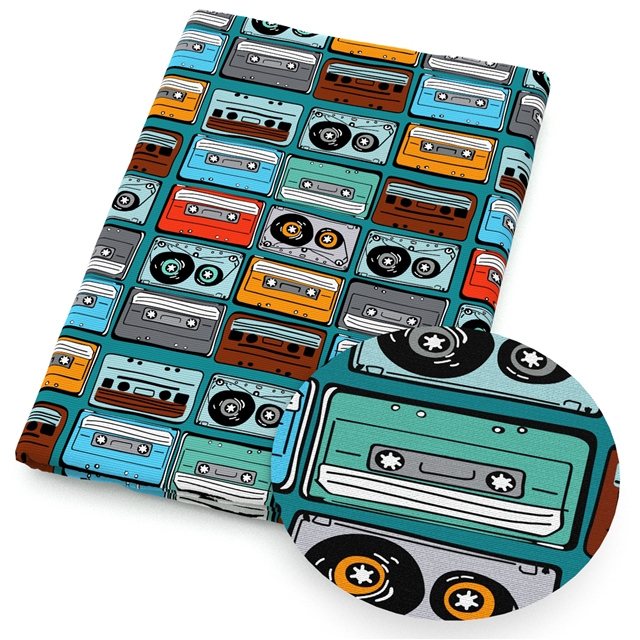 polyester cotton magnetic tape game console series polyester cotton fabric set (8 pcs/set)
