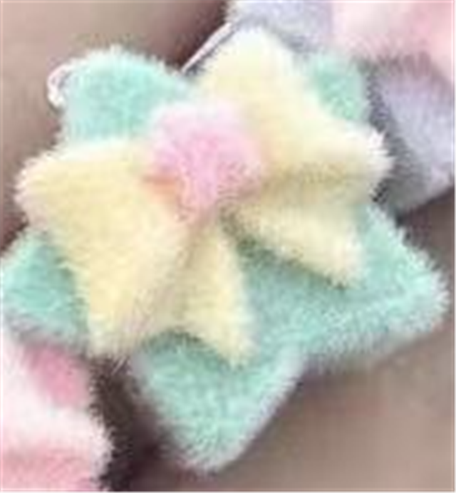 resin velvet bow star resin pendant