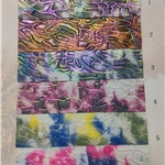 bump texture colorful tie dye illusion geometric pattern faux leather