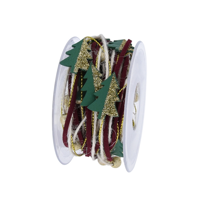 christmas bead chain decorative ribbon