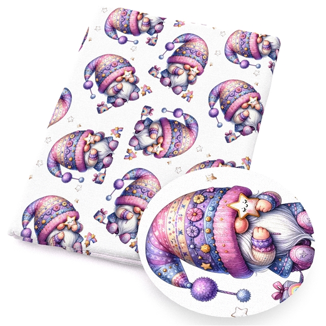 polyester cotton gnome series polyester cotton fabric set (8 pcs/set) polyester cotton fabric,50*45cm(19.7*17.7