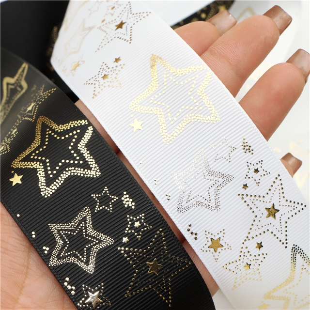 看采购备注 1.5" 烫金 grosgrain 38mm(1-1/2