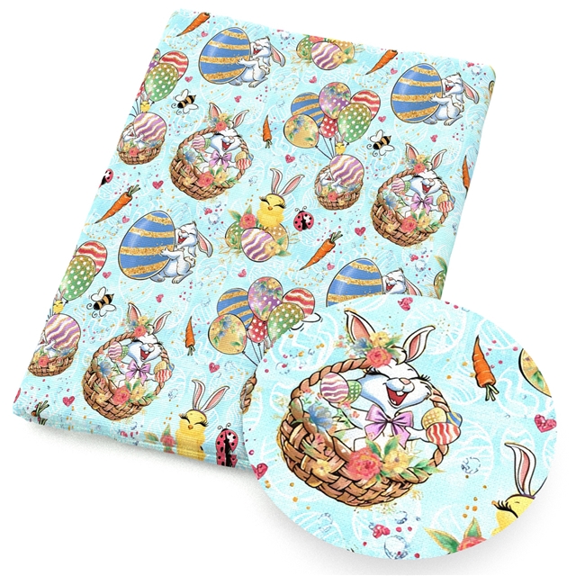 polyester cotton easter series polyester cotton fabric set (6 pcs/set)