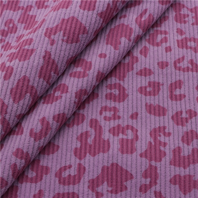 leopard corduroy fabric