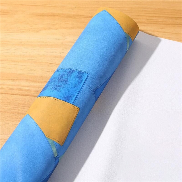 synthetic leather retro splicing PVC synthetic leather
