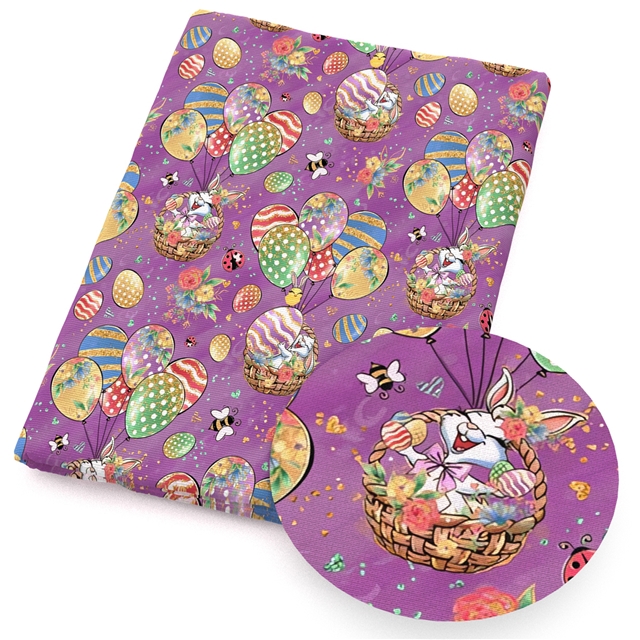 polyester cotton easter series polyester cotton fabric set (6 pcs/set)