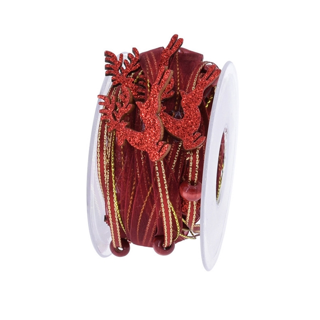 christmas bead chain decorative ribbon