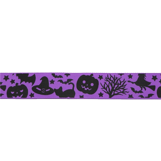 1" 25mm screen printed Grosgrain ribbon