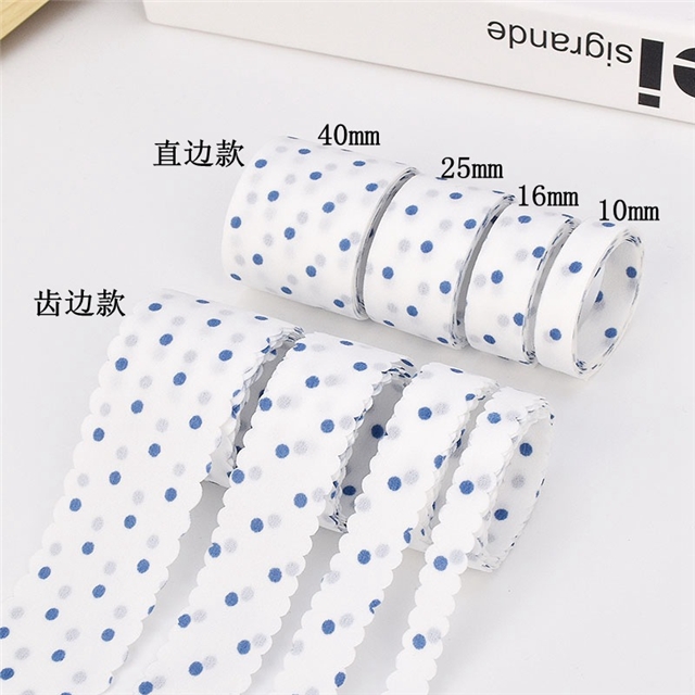 grid dot woven tape