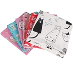 cat series cotton and linen fabric printing