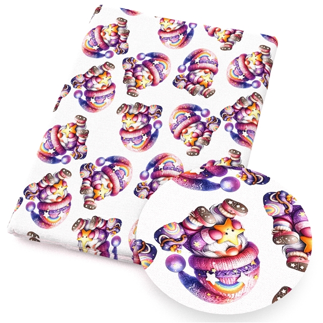 polyester cotton gnome series polyester cotton fabric set (8 pcs/set) polyester cotton fabric,50*45cm(19.7*17.7