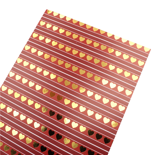 self printed gold foil faux leather fabric