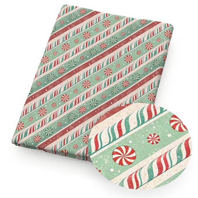 polyester cotton christmas series polyester cotton fabric set (8 pcs/set)