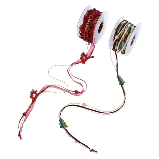 christmas bead chain decorative ribbon