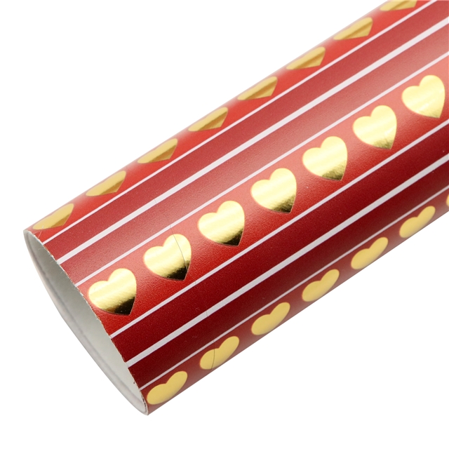 self printed gold foil faux leather fabric