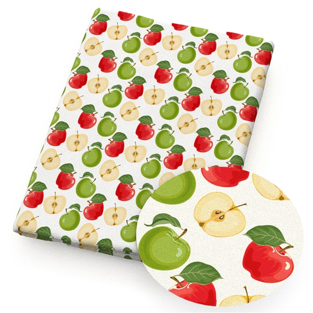 polyester cotton geometric apple series polyester cotton fabric set (8 pcs/set)