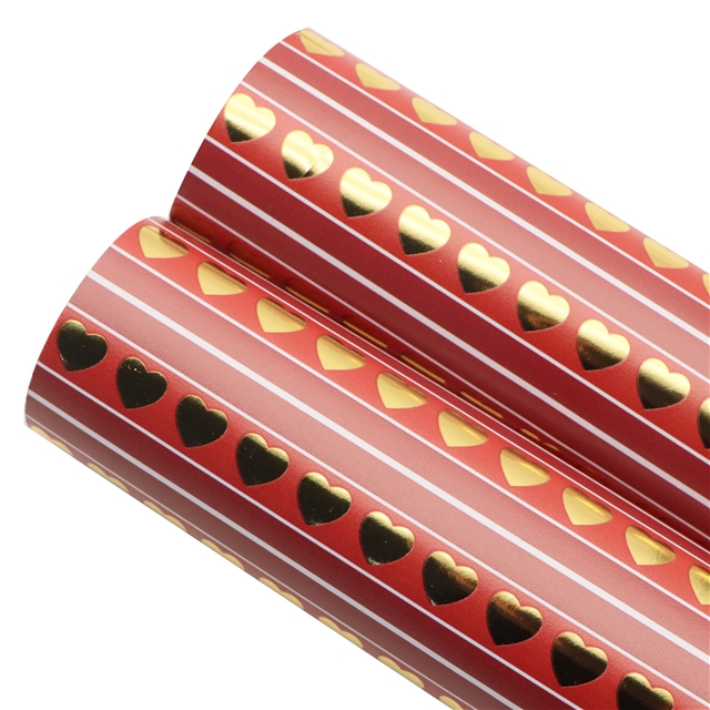 self printed gold foil faux leather fabric