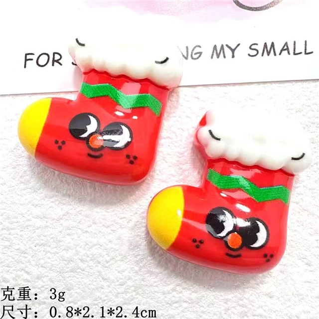 resin cartoon christmas tree 3d resin accessories