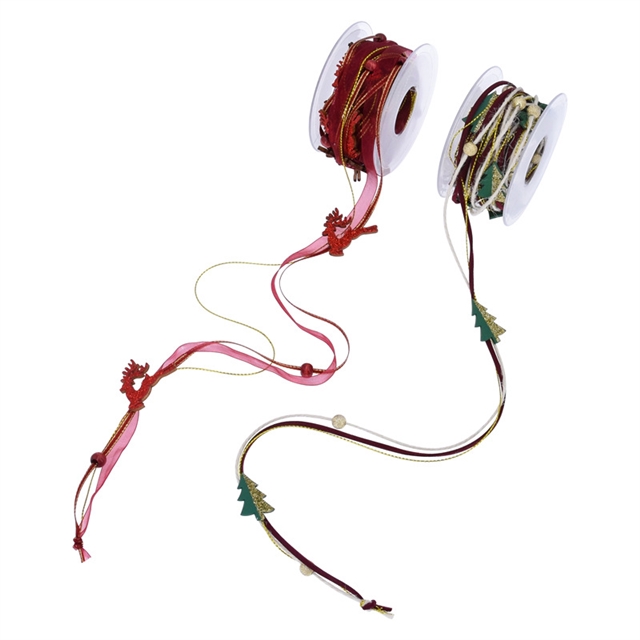 christmas bead chain decorative ribbon