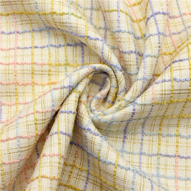 weaving plaid small fragrant fabric