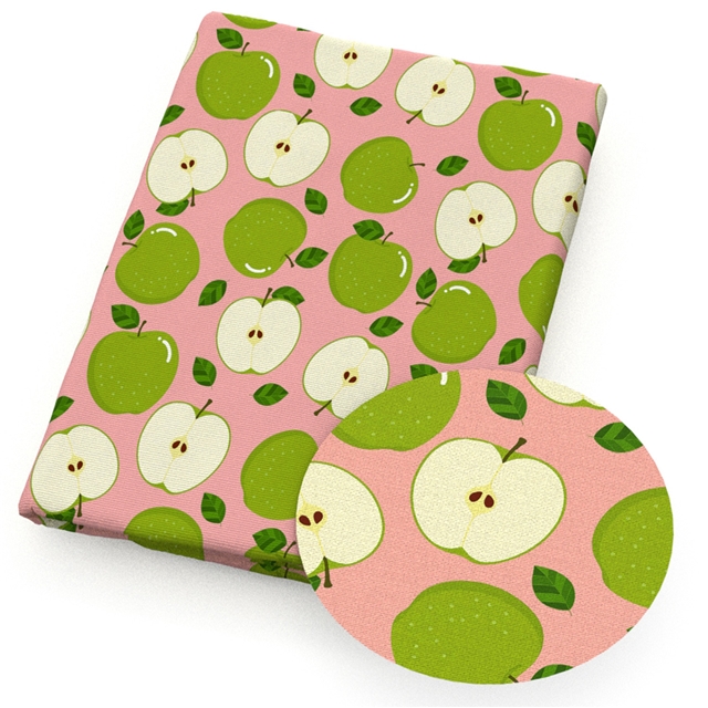polyester cotton geometric apple series polyester cotton fabric set (8 pcs/set)
