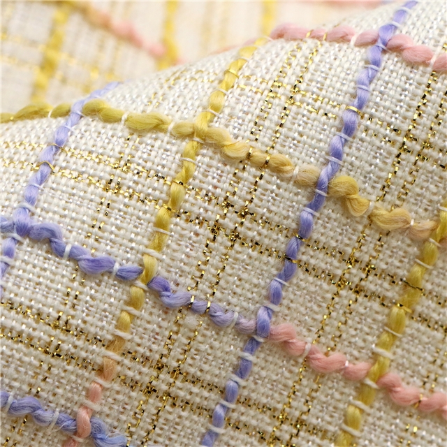 weaving plaid small fragrant fabric