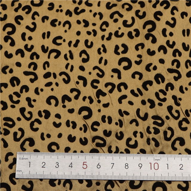 leopard series velvet satin fabric