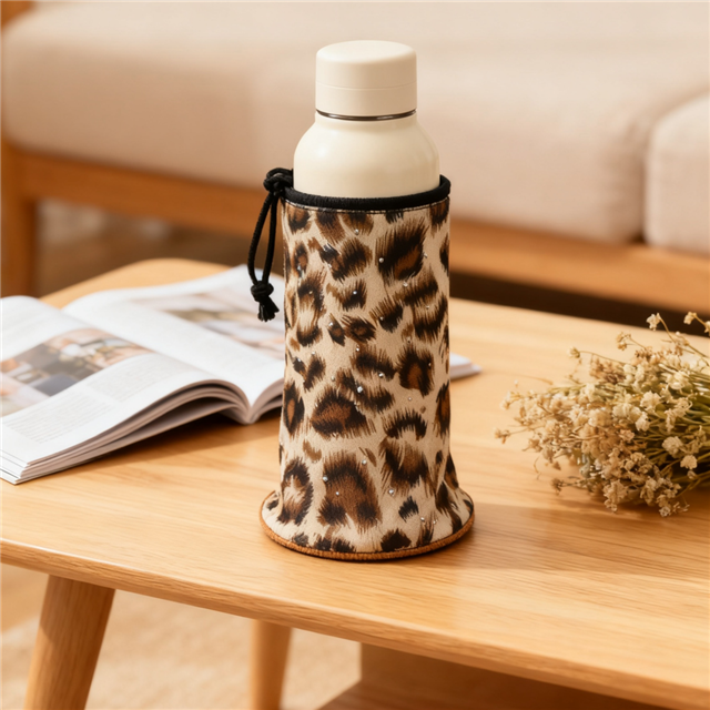 hot pressed leopard print fabric