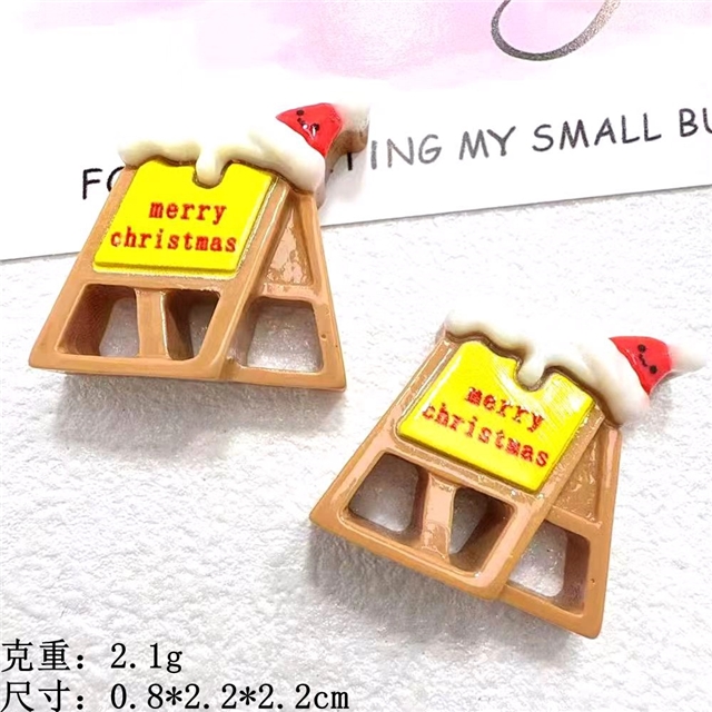 resin cartoon christmas tree 3d resin accessories