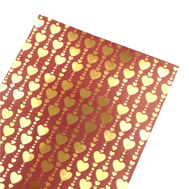 self printed gold foil faux leather fabric
