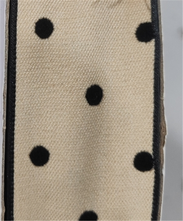 polyester dots velvet ribbon